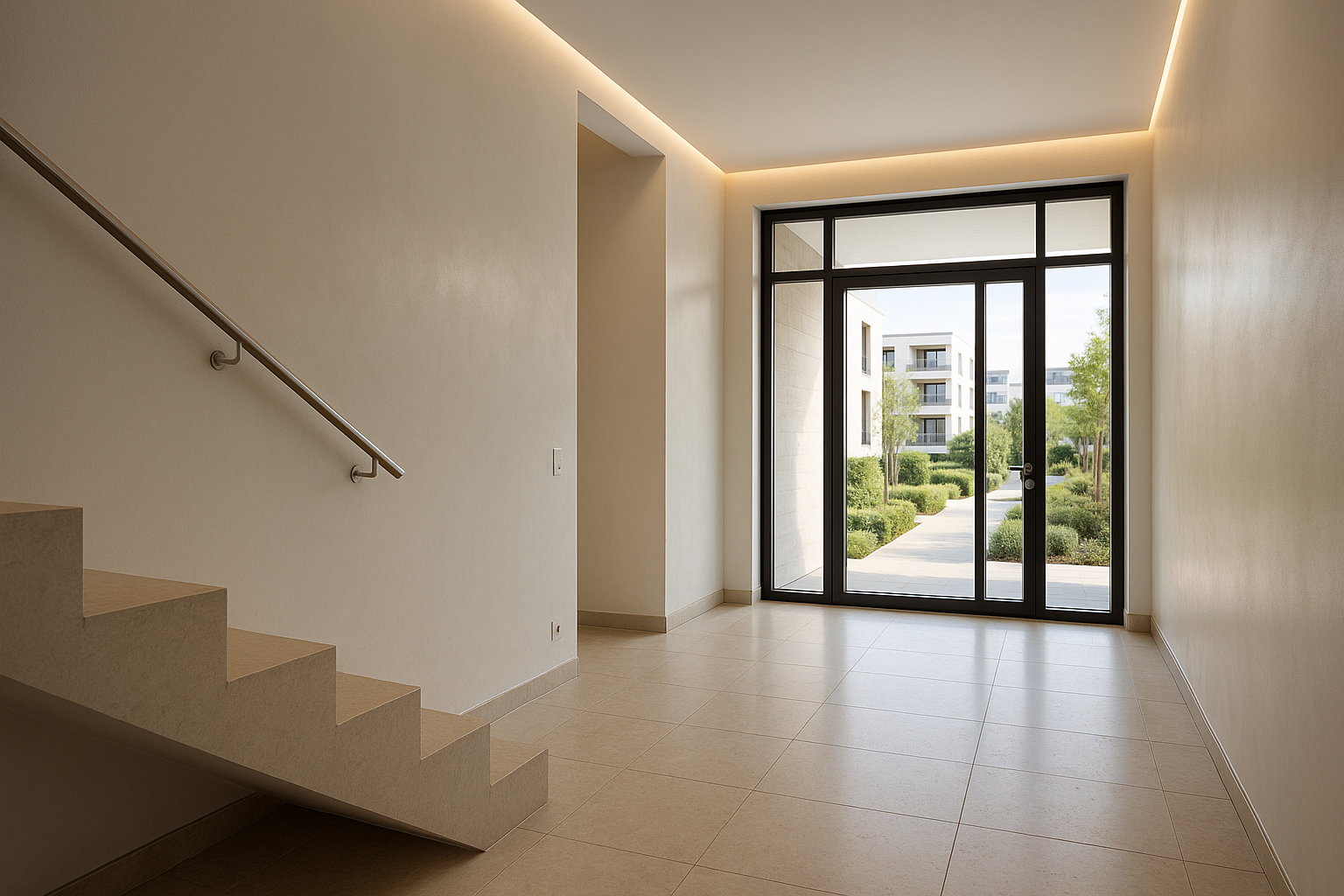 Modernes Gebäude Eingangsbereich